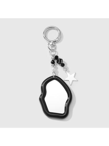 Keypus - Y2K Acrylic Bow and Mirror Charm Keychain