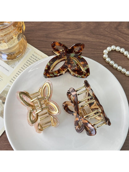 Beau - Sparkling Openwork Butterfly Hair Claw Clip