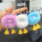 Keypus - Fluffy Duck Keychain For Bags Backpacks