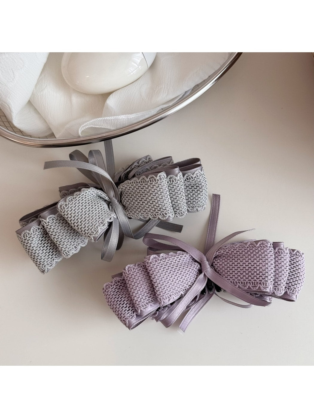 Beau - Three Layer Bow Decorative Banana Clip