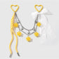 Keypus - Y2K Star Heart Bow Chain Bag Charm Keychain