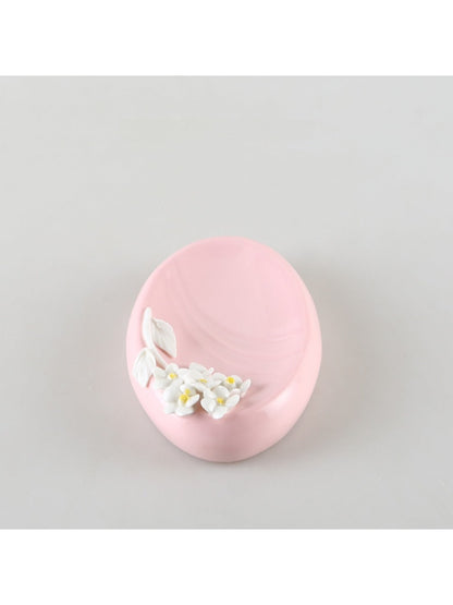 Rowa - Flower-Shaped Oval Ceramic Soap Dish – Elegant and Functional
