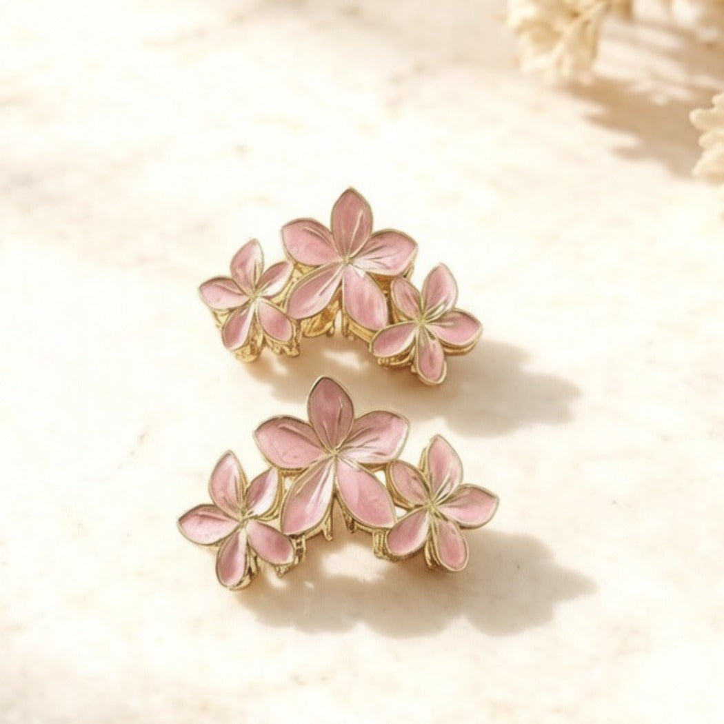 Beau - Pink Floral Hair Claw