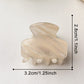 Beau - Sweet Style Striped Textured Claw Clip
