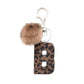 Keypus - Leopard Print Oil-Edged Letter Keychain