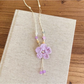 Nozari - Woven Floral Pendant Collarbone Necklace