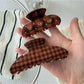 Beau - Brown Plaid Hair Claw Clip