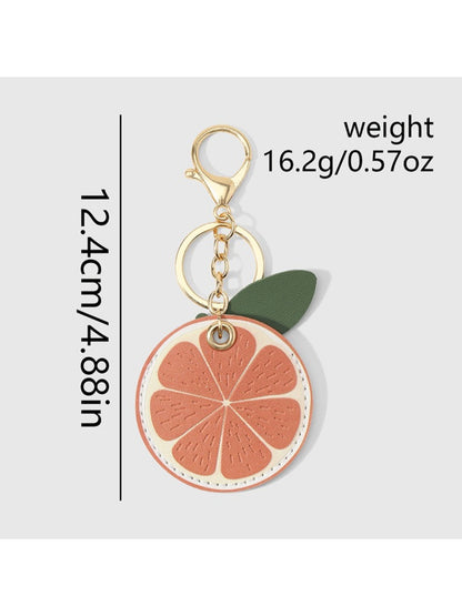 Keypus - Cute Faux Leather Fruit Key Ring Keychain