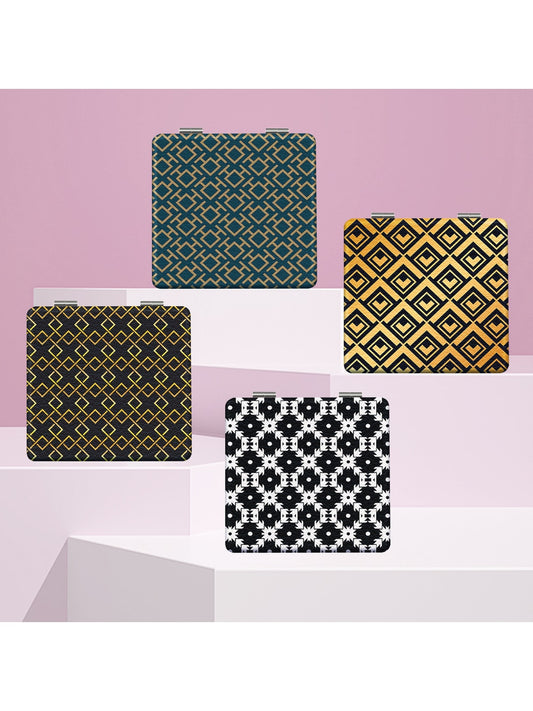 Mirroray - Geometric Pattern Foldable Makeup Mirror