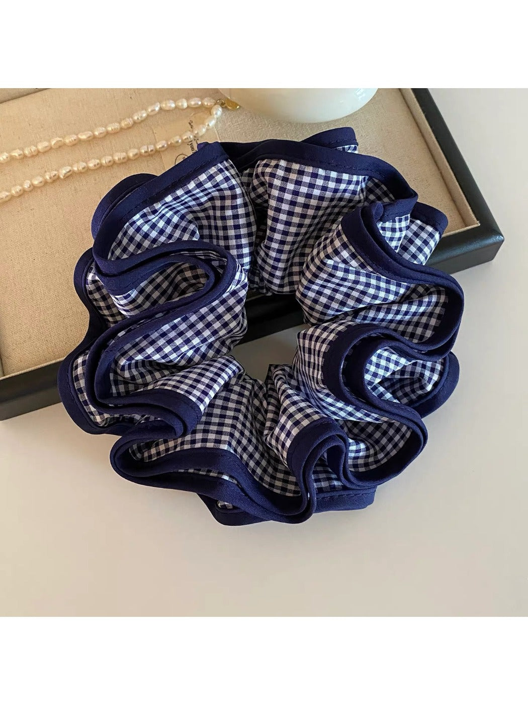 Gifty - 4 Layer Plaid Scrunchie Hair Tie
