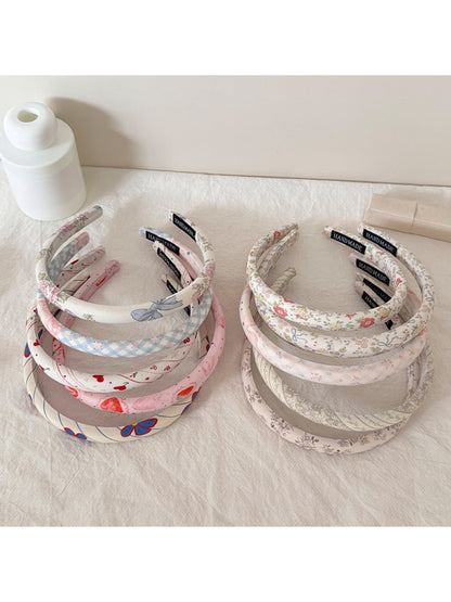 Gifty - Floral Pattern Polyester Wrapped Headband
