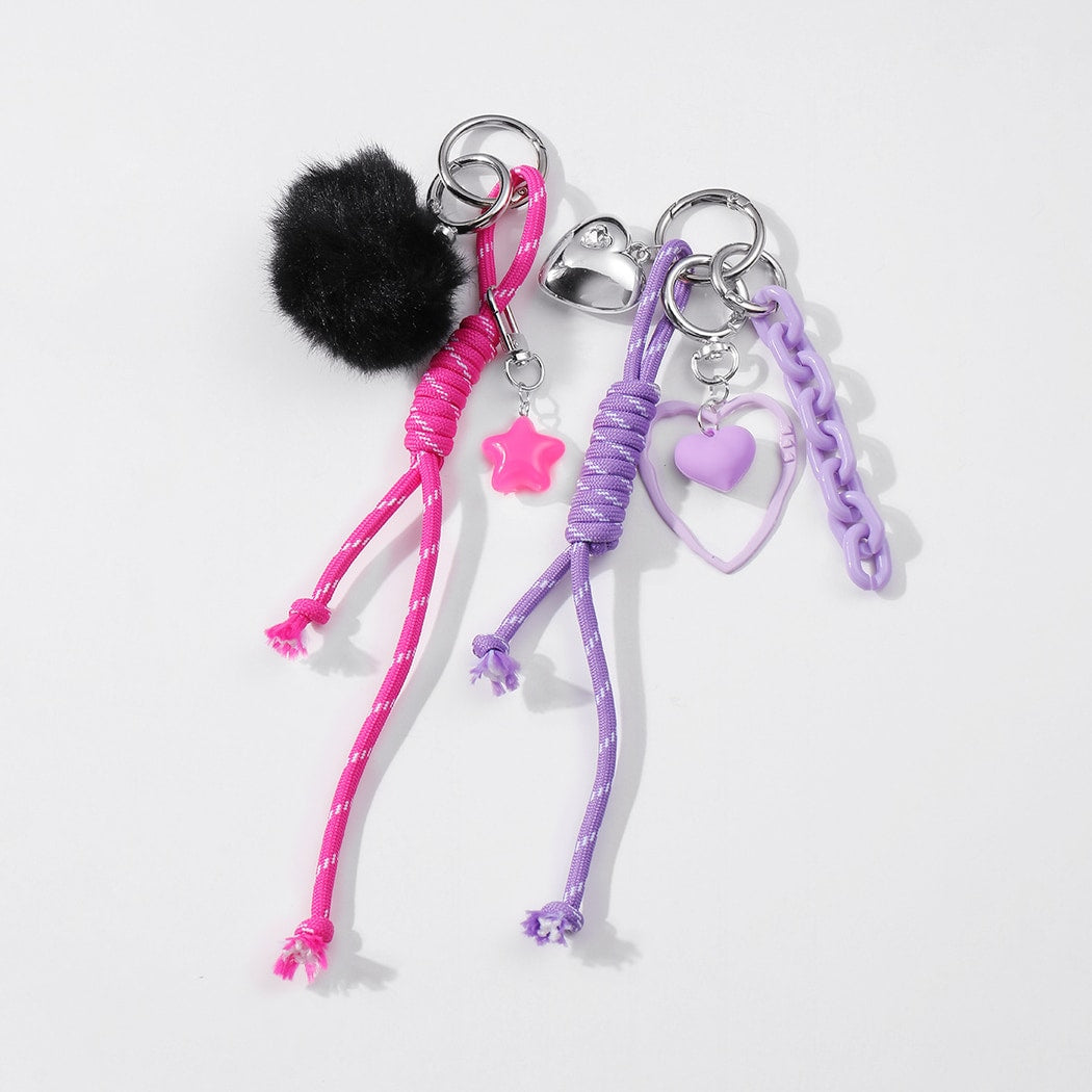Keypus - Heart Chain Cord Decorative Keychain