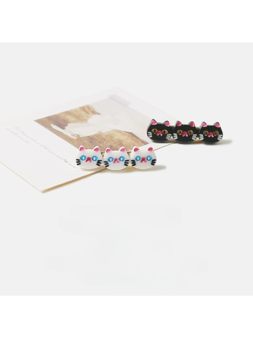 Beau - Cute Cartoon Cat Shaped Hair Clips
