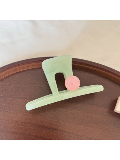 Beau - Alloy Acrylic Minimal Barrette Style Hair Clip