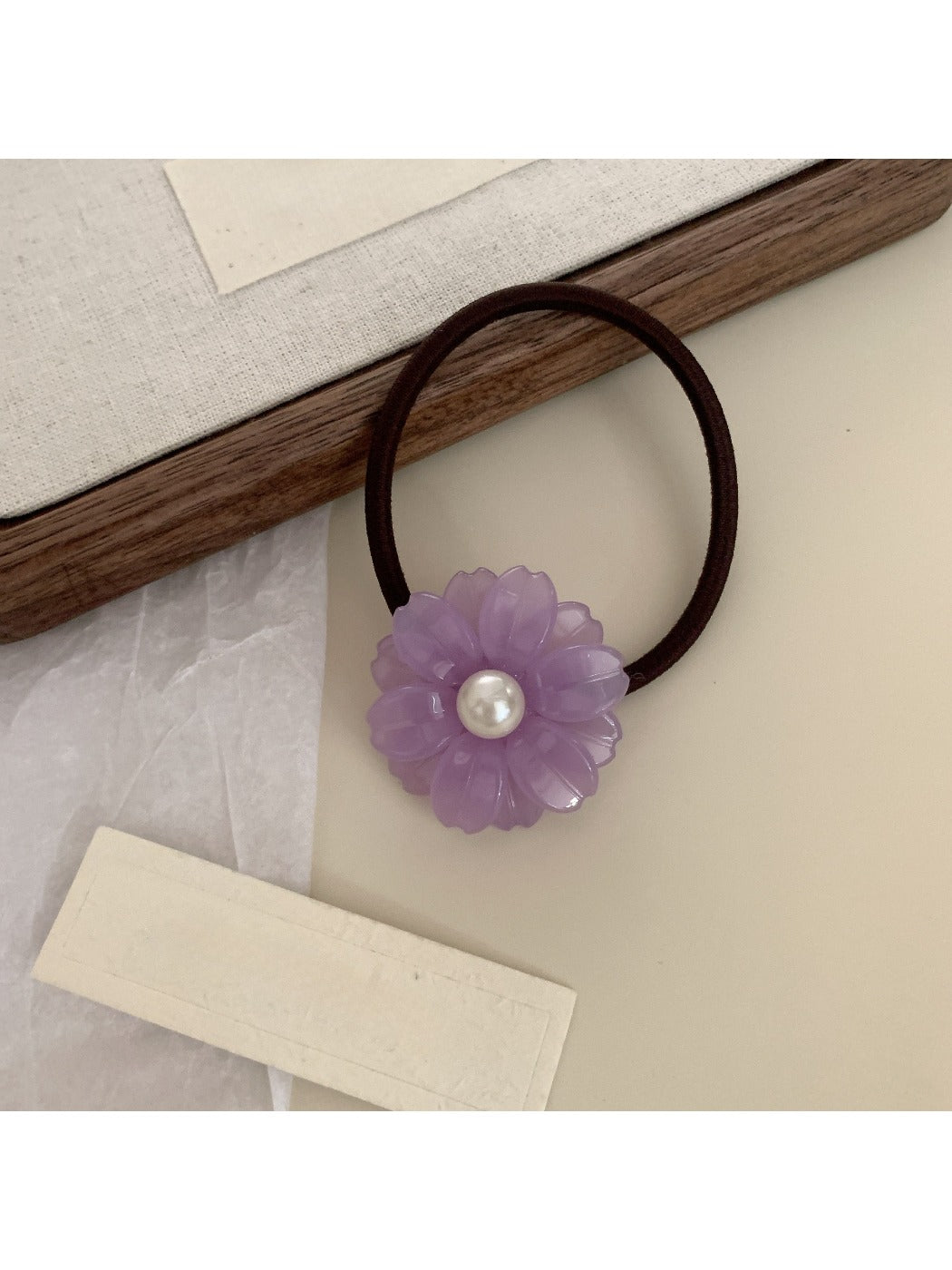 Gifty - Floral Acetate Elastic Hair Tie
