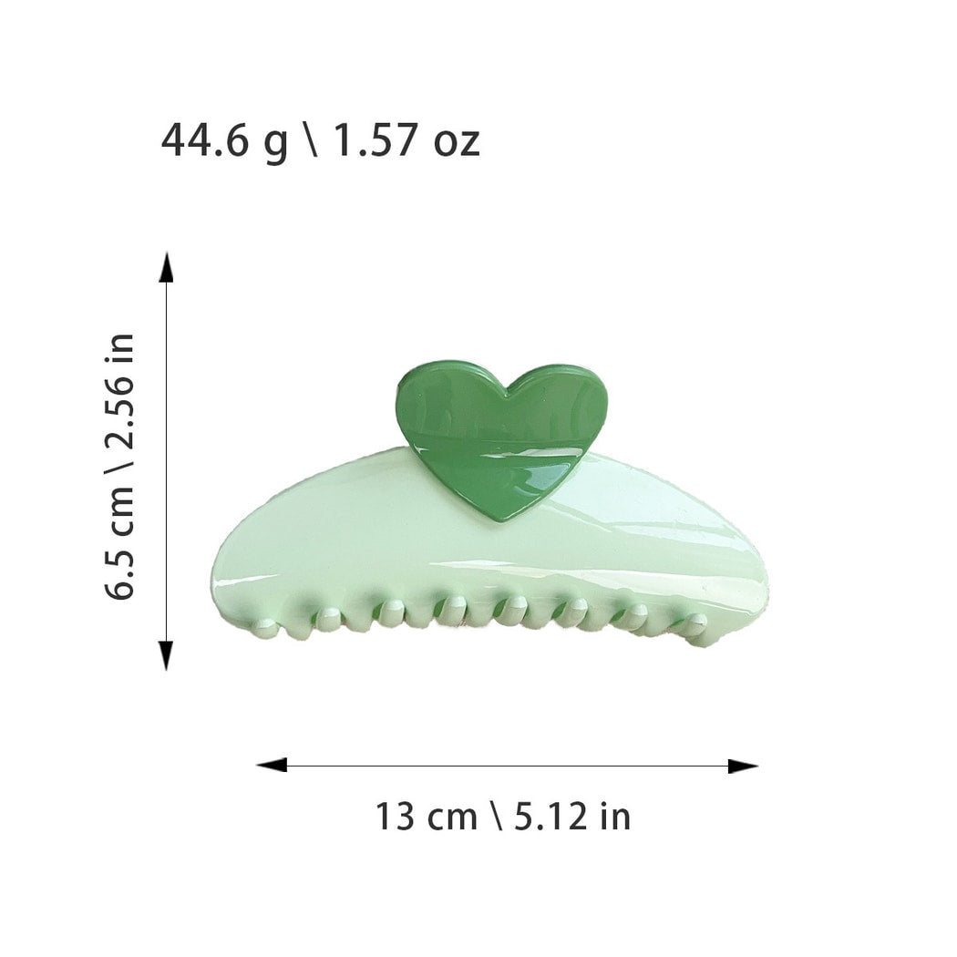 Beau - Sweet Style Heart Detail Claw Clip
