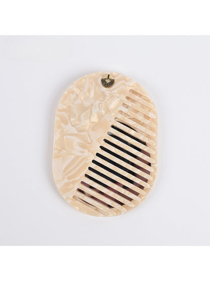 Camerow - Mirror Comb with Stylish Leopard Print