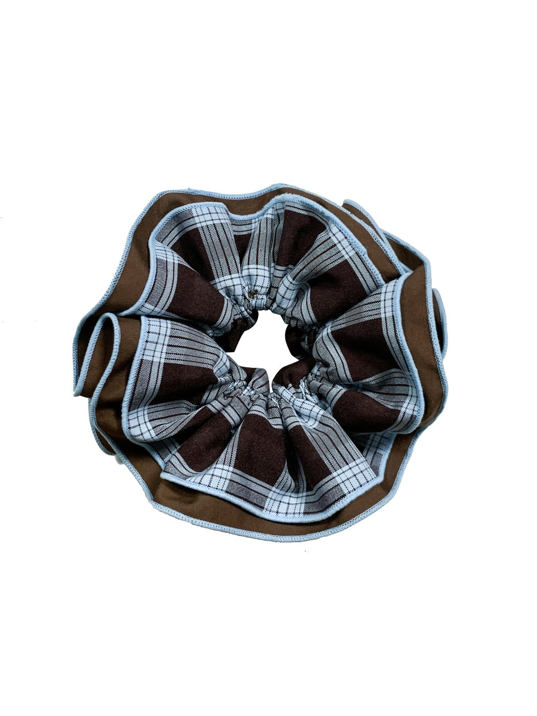 Gifty - Elegant Vintage Plaid Scrunchie