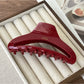 Beau - Retro Half Moon Openwork Claw Clip