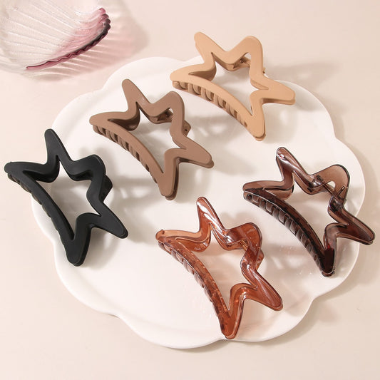 Beau - Minimalist Star Design Hair Claw Clip