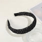 Gifty - Polka Dot Pleated Fabric Wide Edge Headband