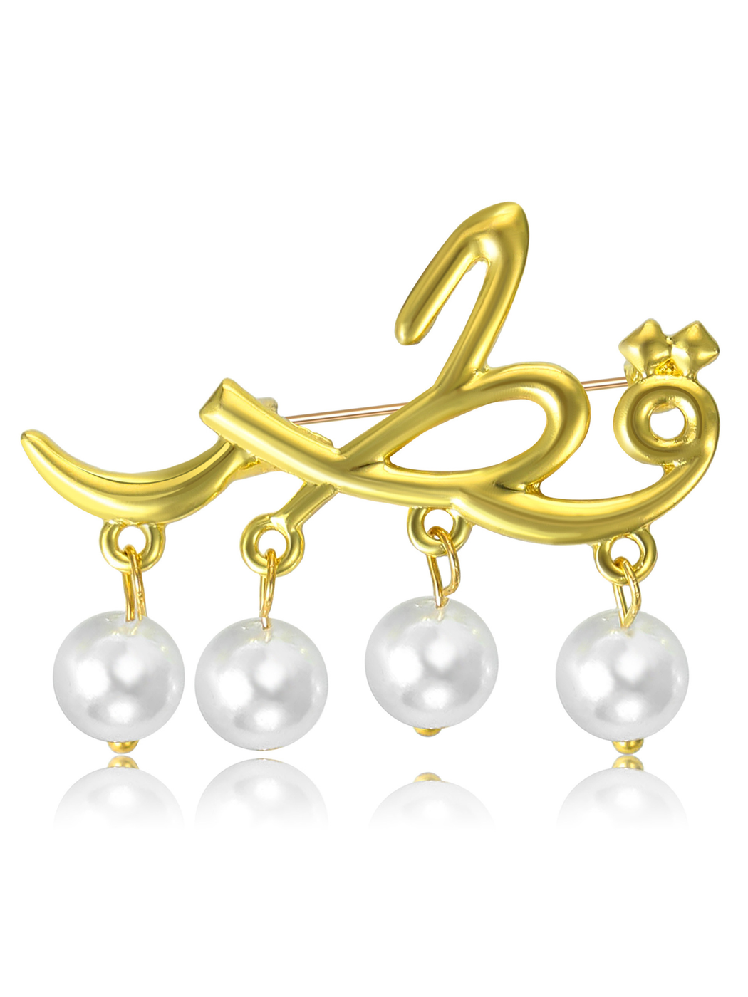 Brovia - Simple Prayer Letter Alloy Fashion Brooch Pin
