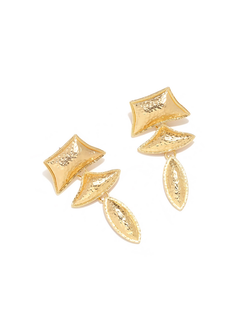 Earedge - Irregular Hammered Geometric Stud Earrings
