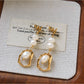 Earedge - Vintage Irregular Sculpted Drop Earrings