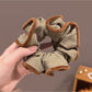 Gifty - Striped Plush Trim Hair Ring