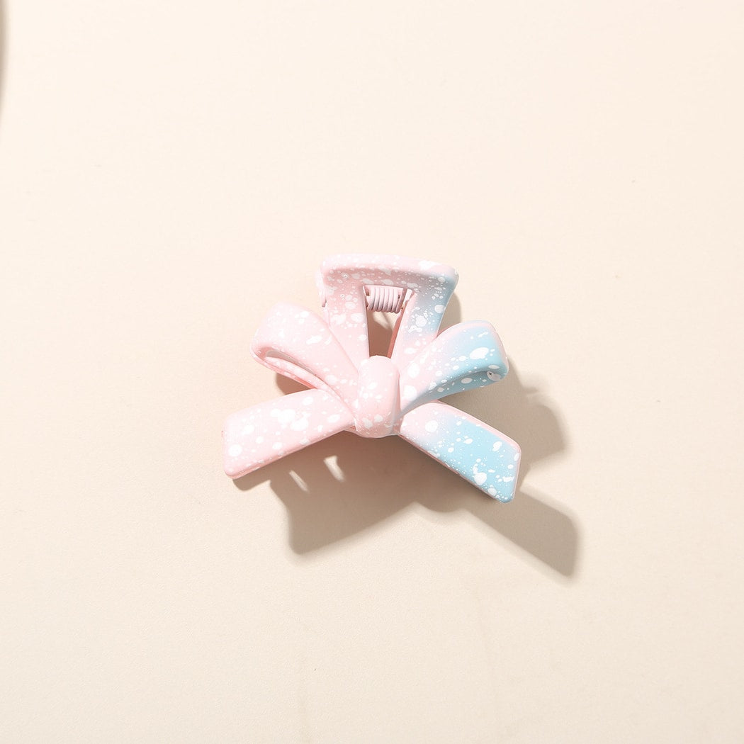Beau - Gradient Speckled Bow Front Hair Claw Clip