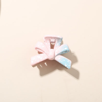 Beau - Gradient Speckled Bow Front Hair Claw Clip