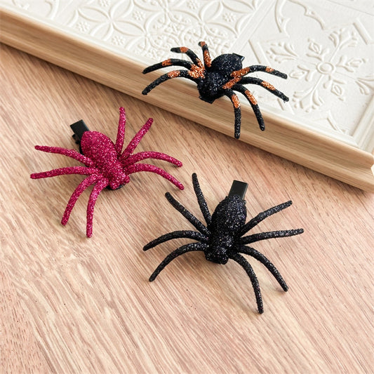 Beau - Halloween Spider Themed Glitter Hair Clip