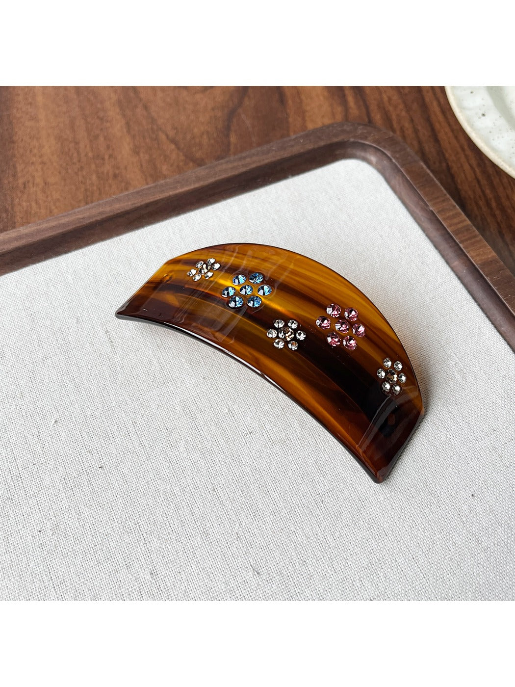 Beau - Acetate Gradient Brown Hair Clip