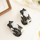 Beau - Adorable Black Kitten Hair Claw Clip