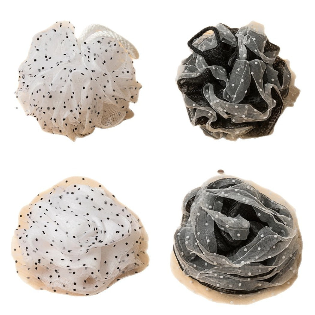 PAPO – Monochrome Dotted Bath Pouf