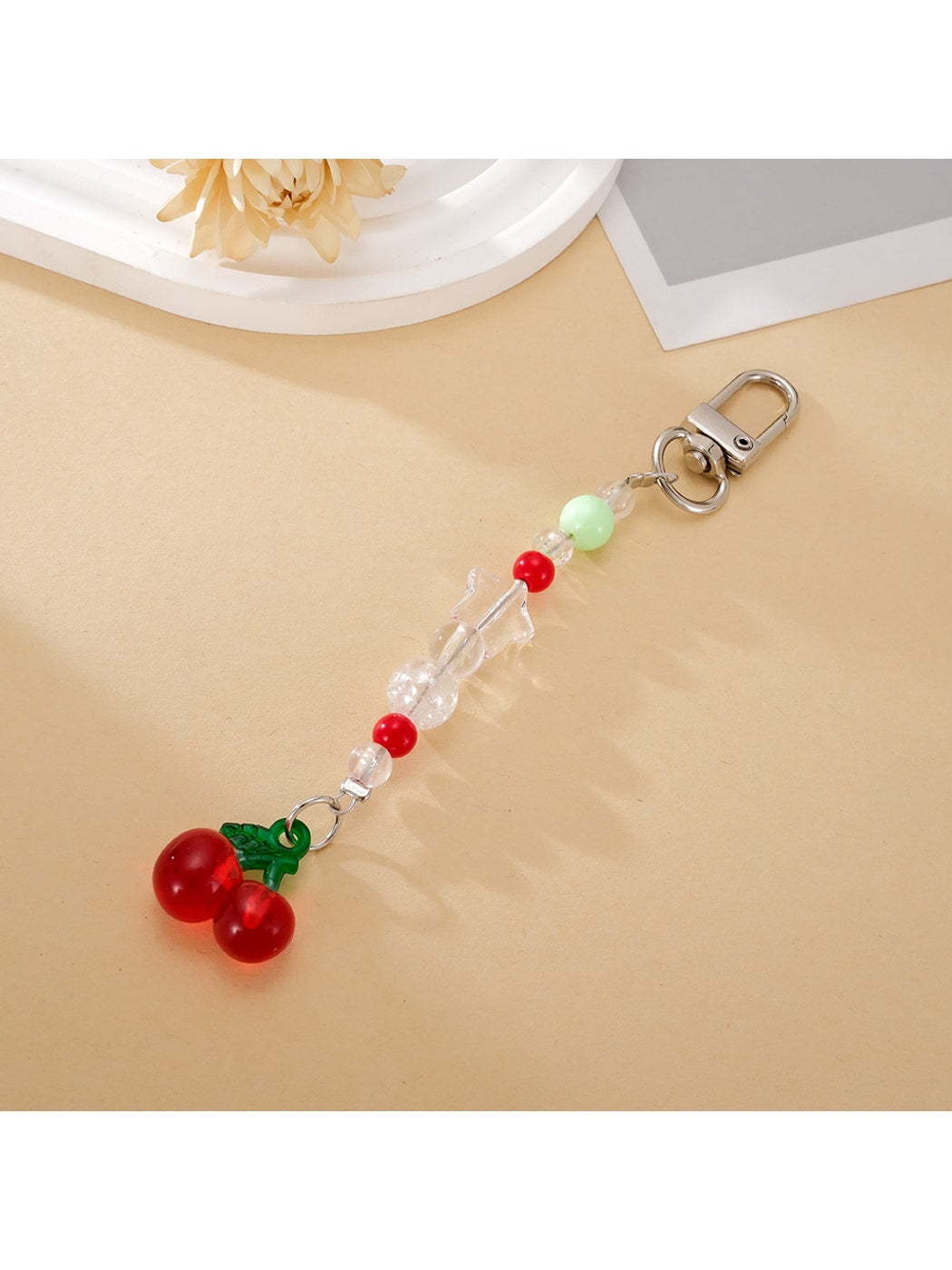Keypus - Transparent Acrylic Fruit Bag Charm Keychain