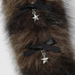 Keypus - Lace Bow Plush Tail Hanging Keychain