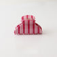 Beau - PVC Striped Pattern Curved Claw Clip