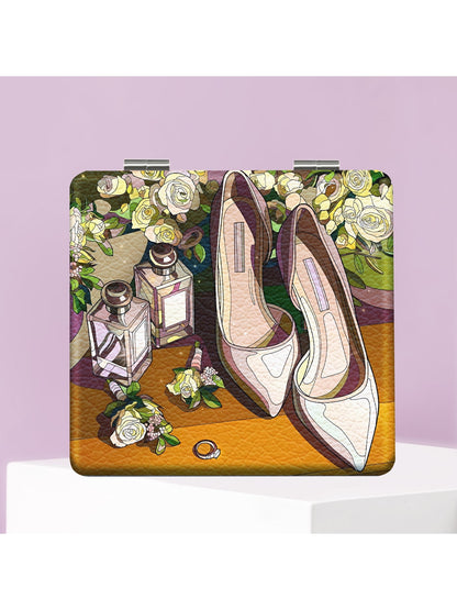 Mirroray - Cartoon Pattern Portable Folding Makeup Mirror