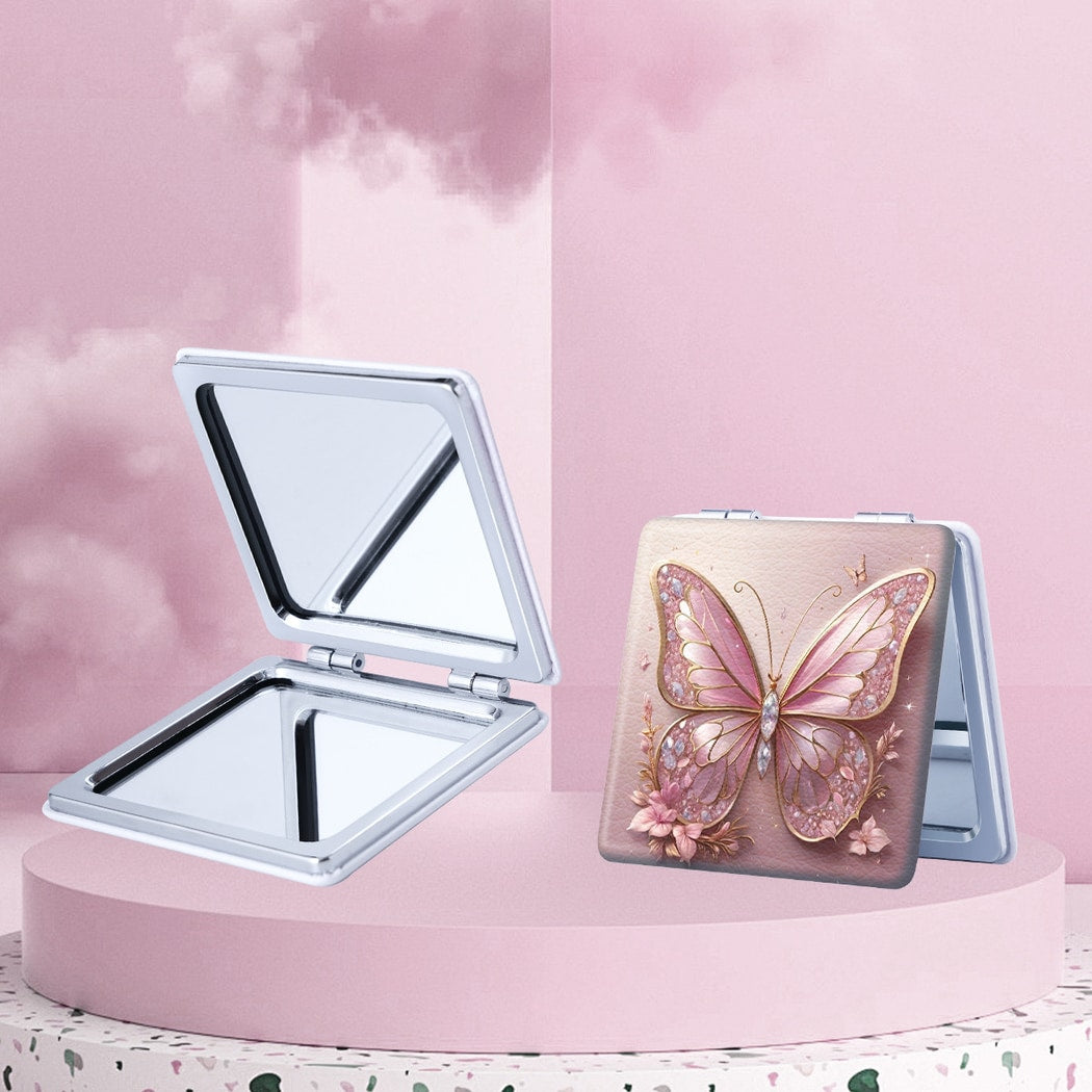 Mirroray - Butterfly Pattern Foldable Compact Mirror