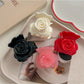 Beau - Glossy Rose Flower Acrylic Alloy Claw Clip