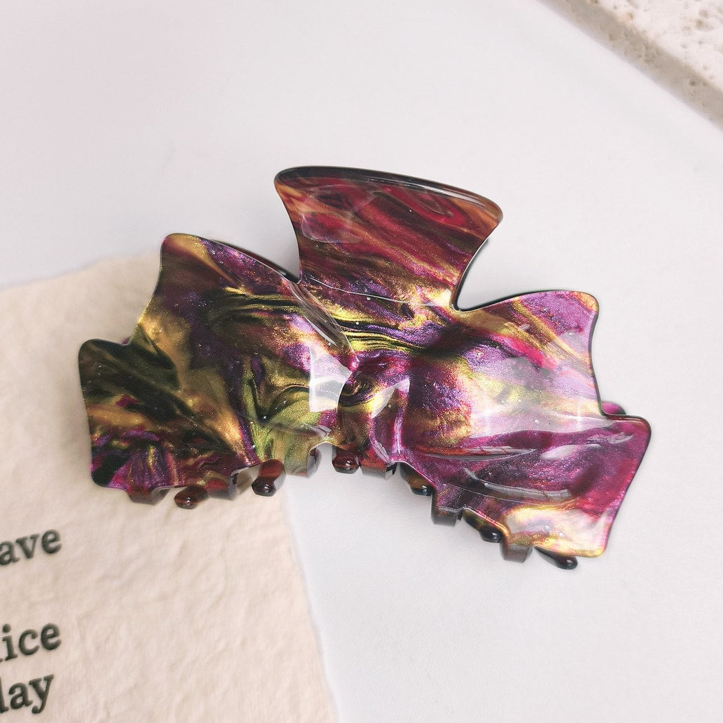 Beau - Starry Dyed Bow Shaped Claw Clip