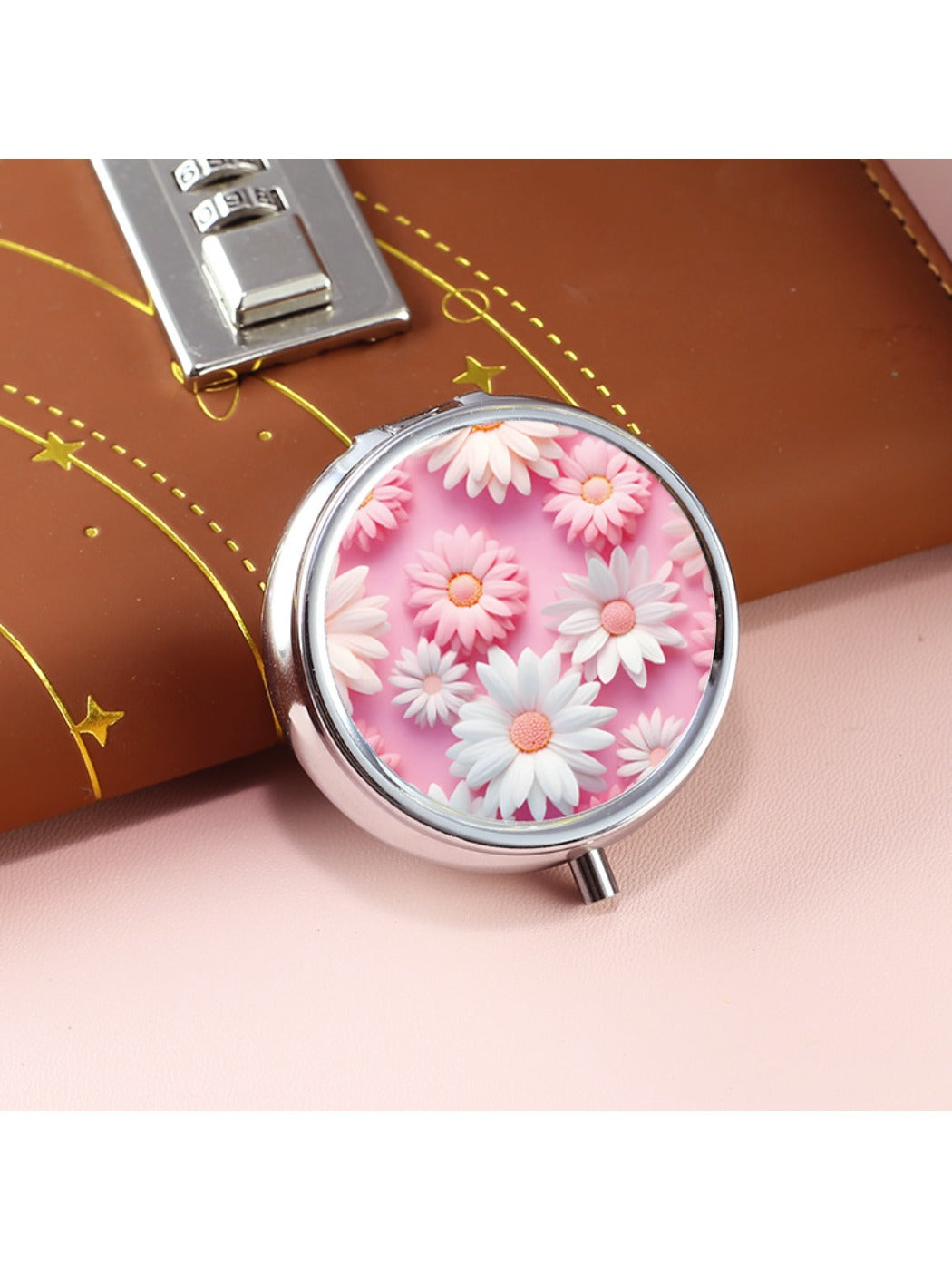 Mirroray - Colorful Three Compartment Portable Mirror