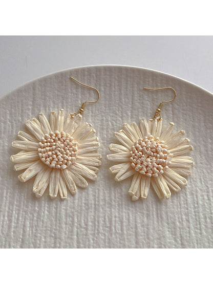 Earedge - Statement Flower Drop Earrings