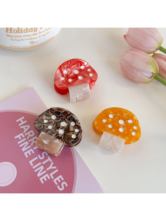 Beau - Colorful Mushroom Shaped Hair Clips