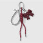 Keypus - Y2K Bow Heart Beaded Cord Bag Charm Keychain