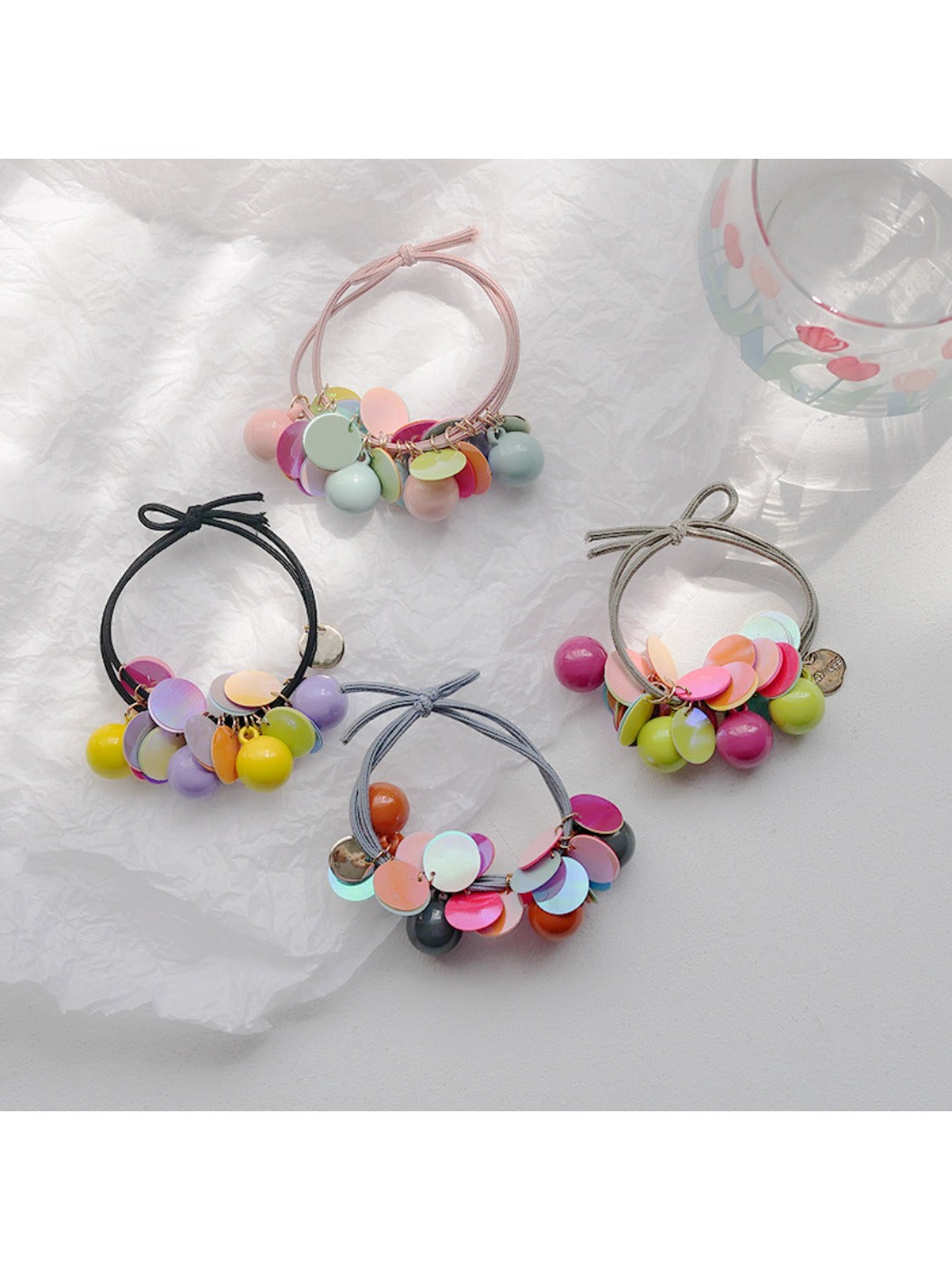 Gifty - Chic Colorful Sequined Hair Tie