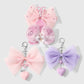 Keypus - Sweet Bow and Heart Charm Keychain