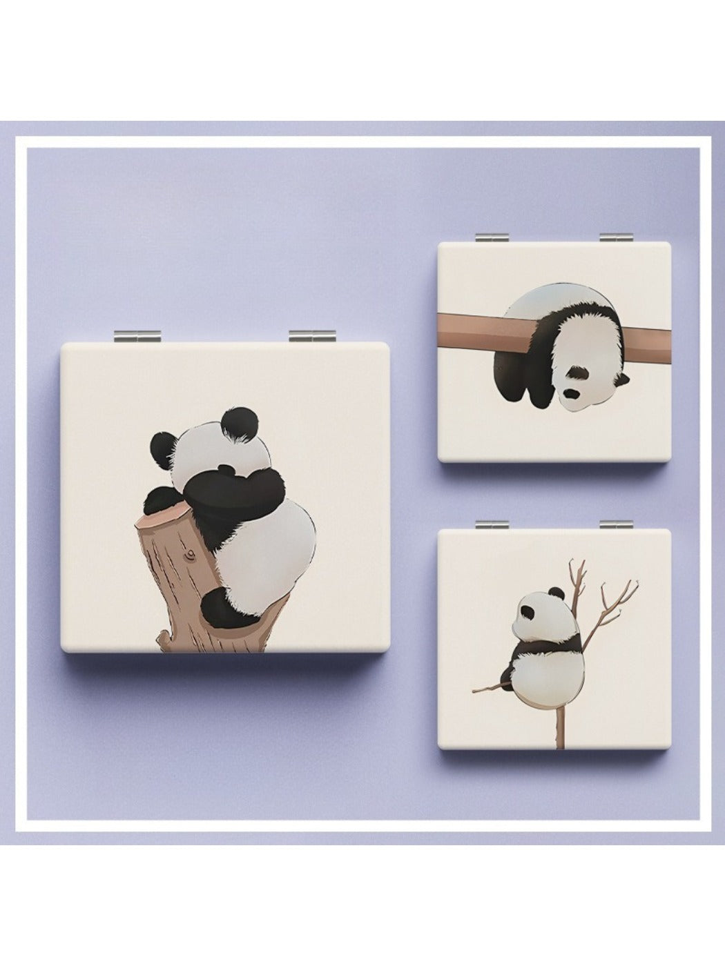 Mirroray - Panda Pattern Folding Makeup Mirror