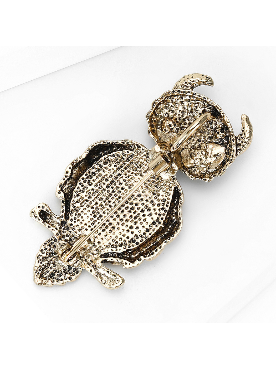 Brovia - Animal Shape Owl Inlay Decorative Brooch